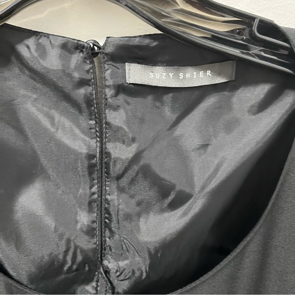 Suzy Shier Black Fringe Top - Picture 5 of 10